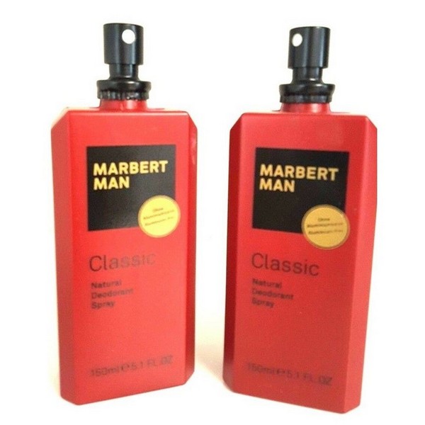 Marbert Man Classic Natural Deodorant Spray 2 x 150 ml