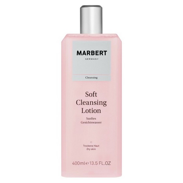 Marbert Soft Cleansing Lotion Sanftes Gesichtswasser für Trockene Haut, 400 ml