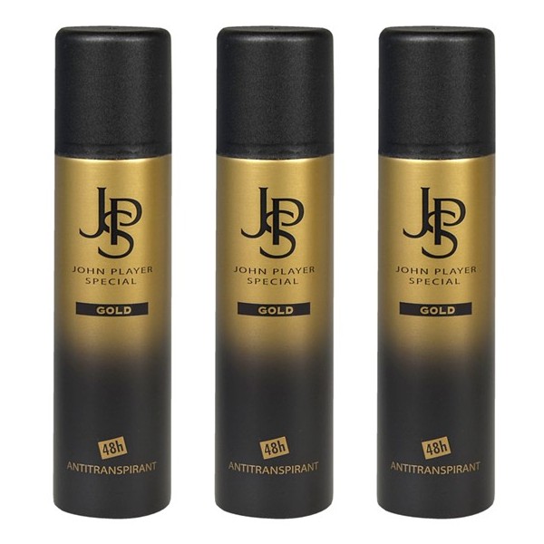 John Player Special GOLD 48h Antitranspirant Deodorant Spray 3 x 150 ml