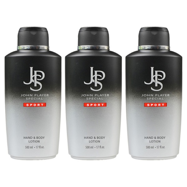John Player Special Sport Hand & Body Lotion 3 x 500 ml