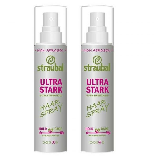Straubal Hairspray for Every Hair Ultra Strong 2 x 150 ml