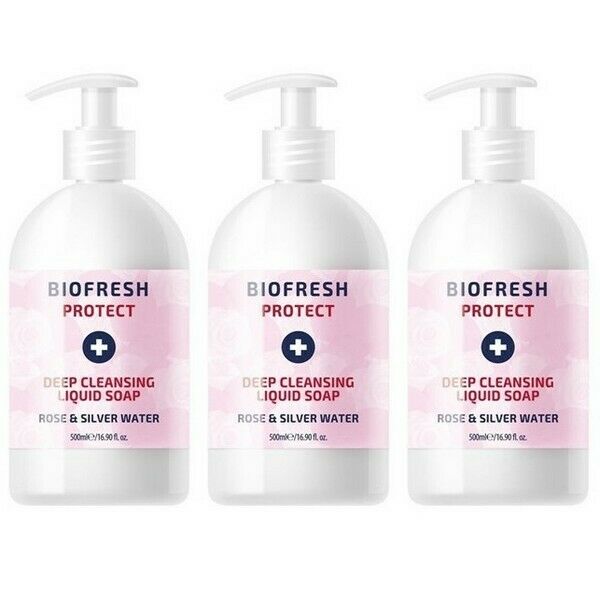 BioFresh Protect Deep Cleansing Antibacterial Liquid Soap 3 x 500 ml
