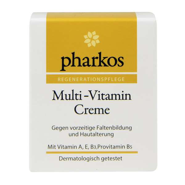 Pharkos Multi Vitamin Cream with Vitamin A E B3 Provitamin B5 50 ml