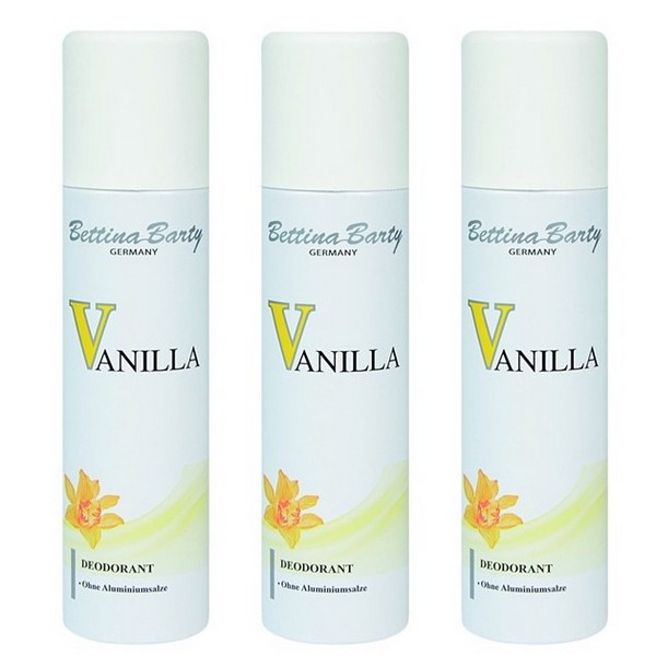 Bettina Barty Vanilla Deodorant Spray 3 x 150 ml