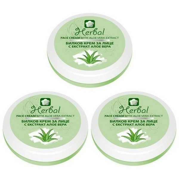 Biofresh Herbal Gesichtscreme mit Aloe Vera Extrakt 3 x 75 ml