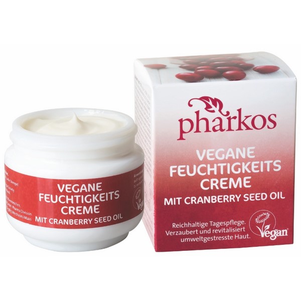 Pharkos Vegane Feuchtigkeits Creme mit Cranberry Seed Oil 50 ml