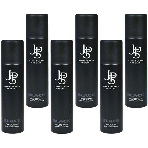 John Player Special Black Deodorant 6 x 150 ml