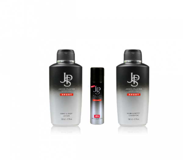 John Player Special Sport Shampoo 500 ml & Body Lotion 500 ml & Deodorant 150 ml