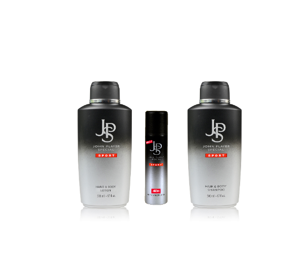 John Player Special Sport Shampoo 500 ml & Body Lotion 500 ml & Deodorant 150 ml