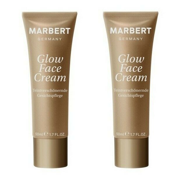 Marbert Glow Face Cream Tages- & Nachtcreme für alle Hauttypen 2 x 50ml