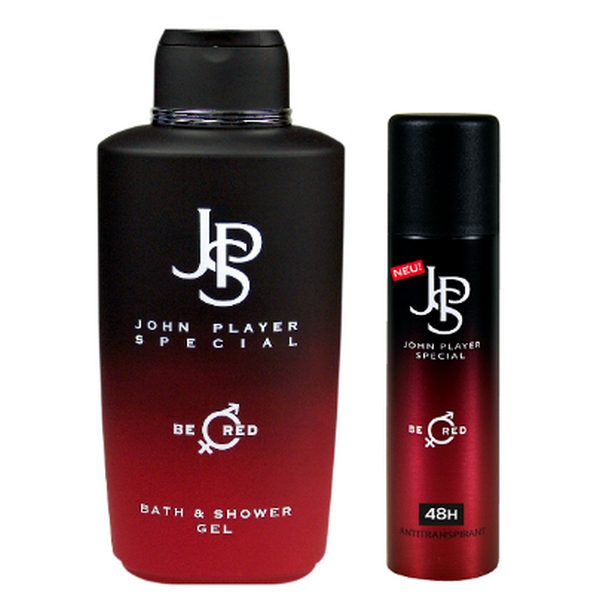 John Player Special BE RED Shower Gel 500 ml + 48h Antitranspirant Deodorant Spray 150 ml