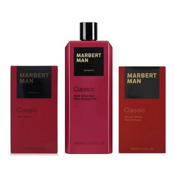 Marbert Man Classic Shower Gel 400ml + Eau De Toilette 100ml + After Shave 100 ml