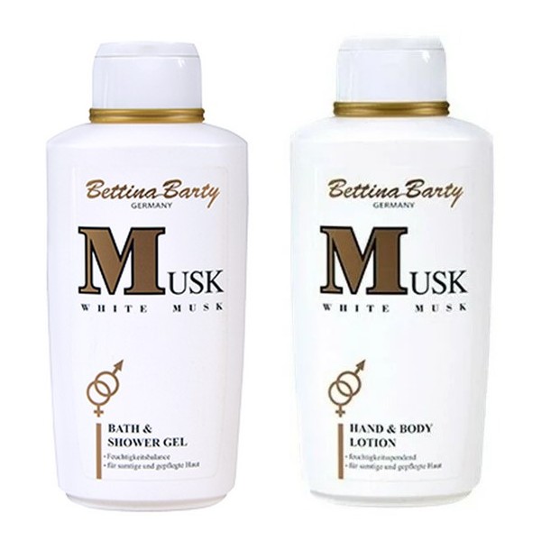 Bettina Barty White Musk Hand & Body Lotion + Bath & Shower Gel each 500 ml